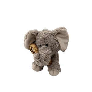 Aurora World Elephant Plush Grey Stuffed Animal Nuts 4 U Peanut 10in Toy